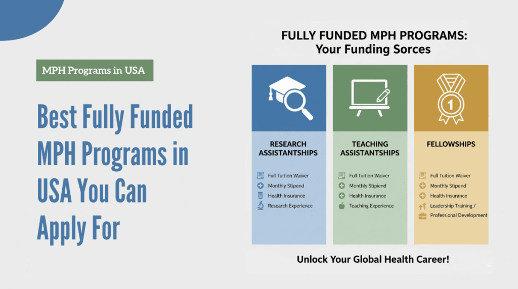 fully funded mph programs in usa