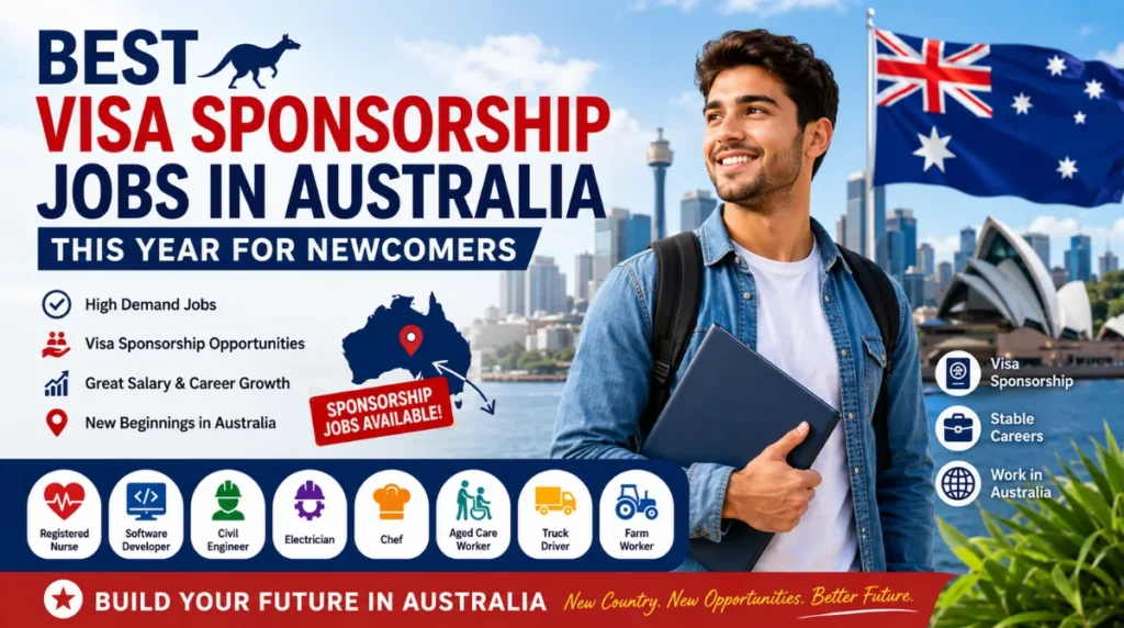 Visa sponsorship jobs in Australia 2026