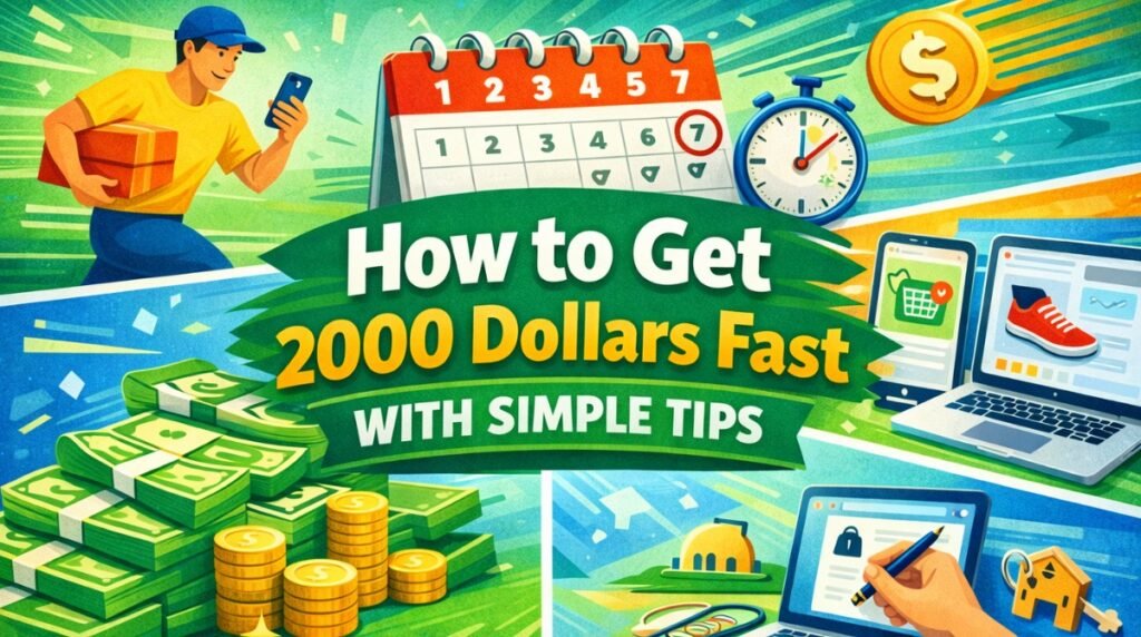 How to Get 2000 Dollars Fast