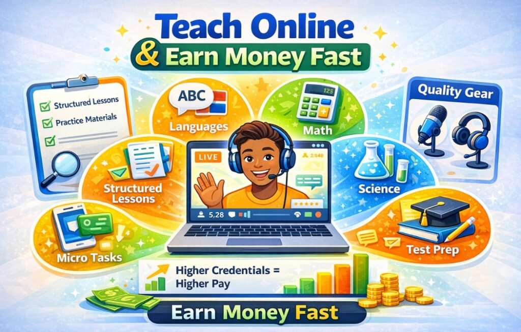 earn money Tutor Online