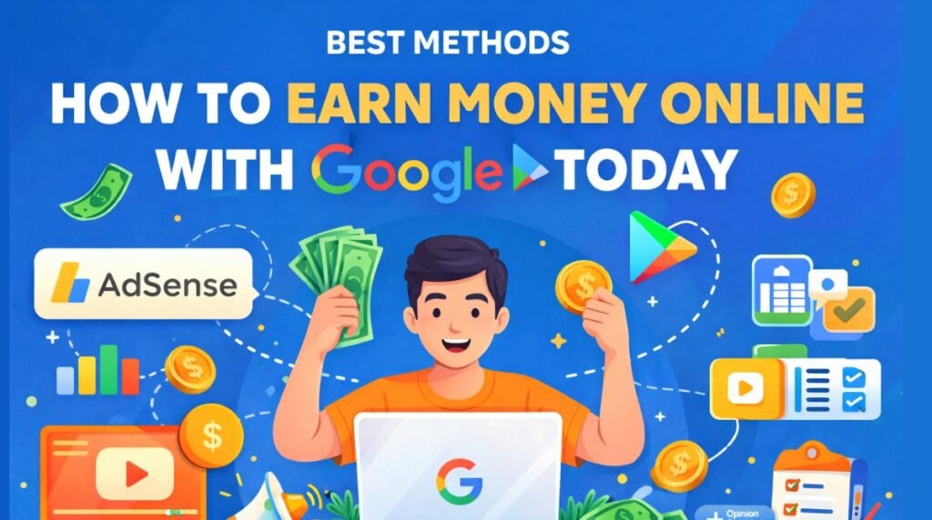 how to earn money online with google