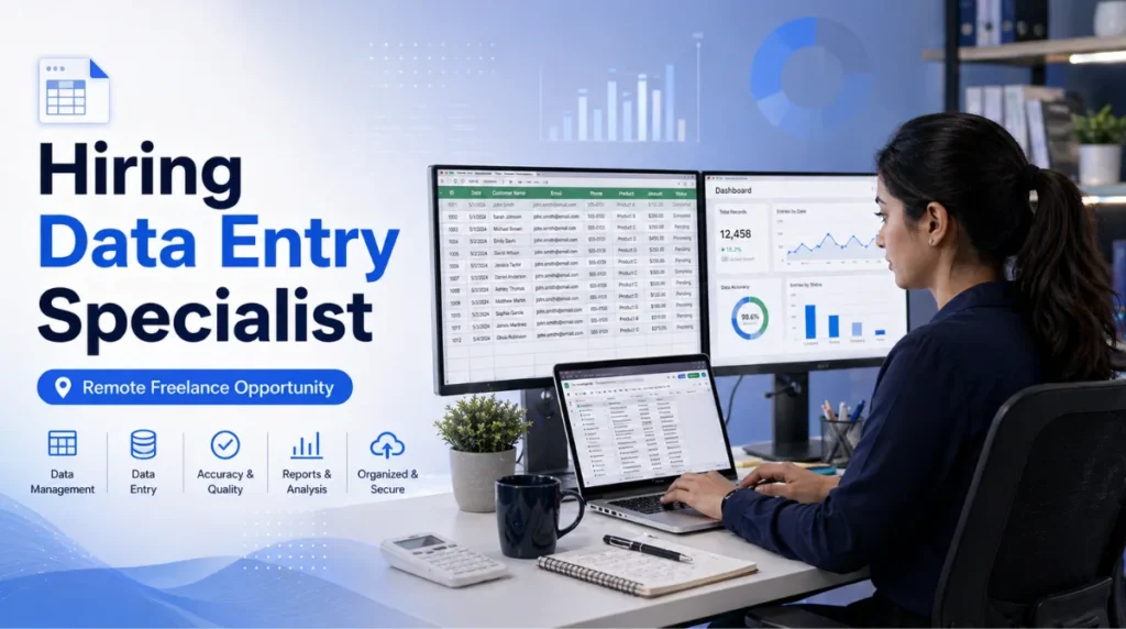 Hiring Data Entry Specialist