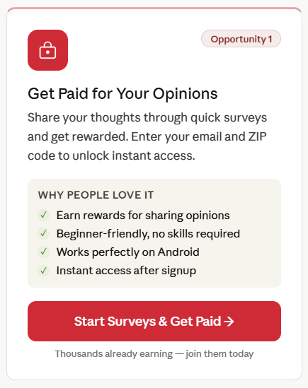 Get Paid for Your Opinions