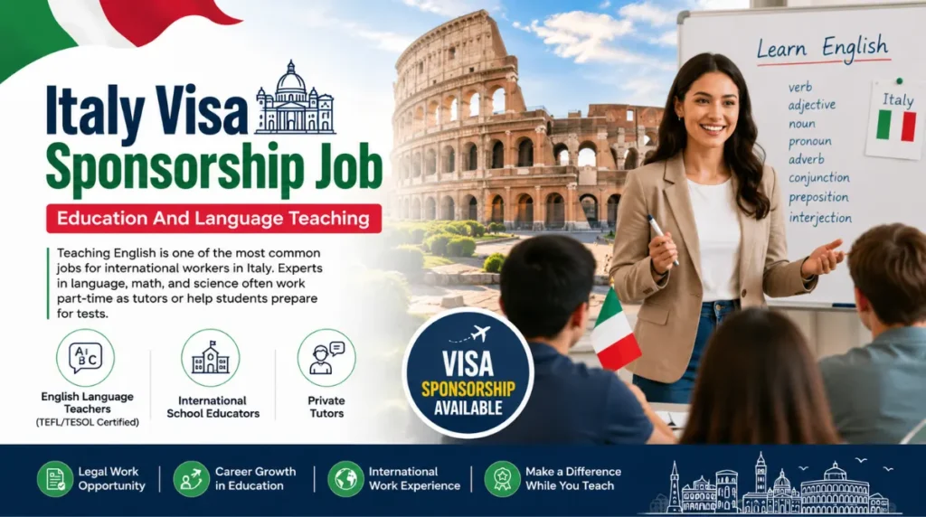 common jobs for international workers in Italy