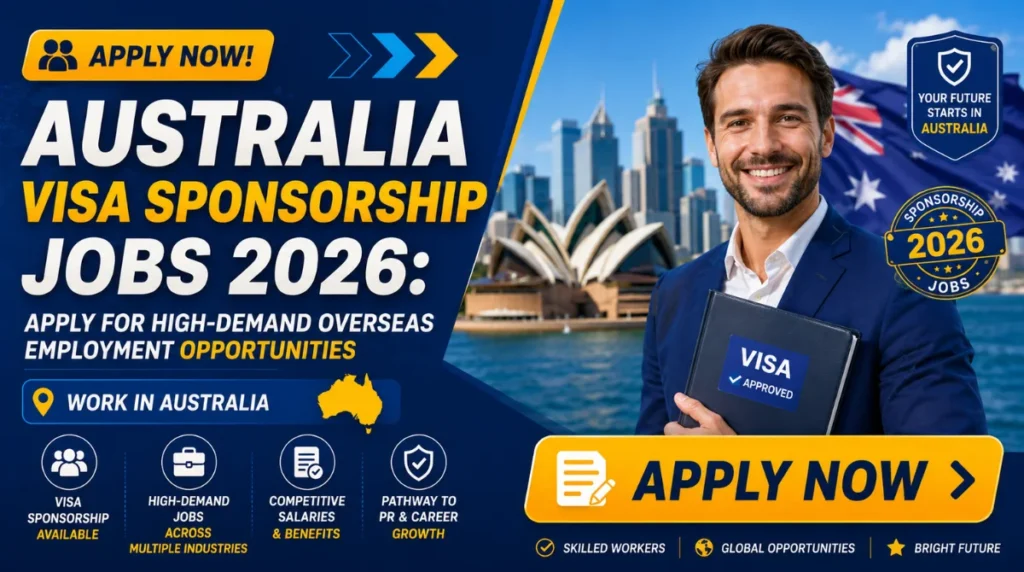Australia Visa Sponsorship Jobs 2026