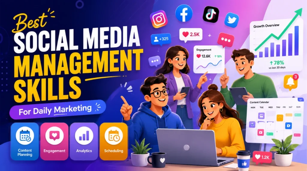 Social media management skills